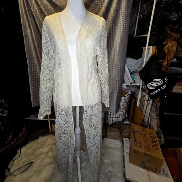 Long Lace Cardigan - Picture 1 of 8